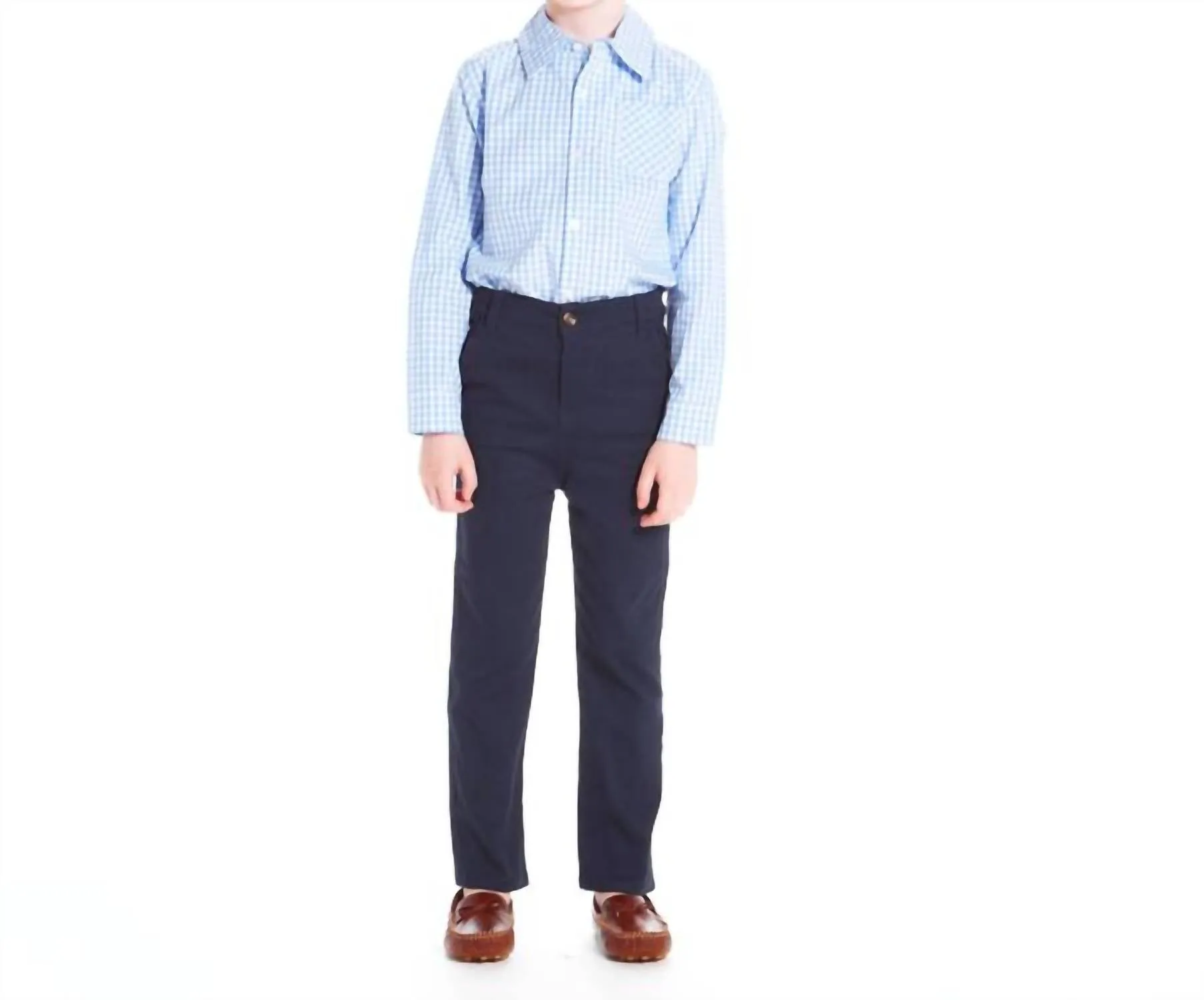 Andy & Evan - Boys Navy Twill Pants