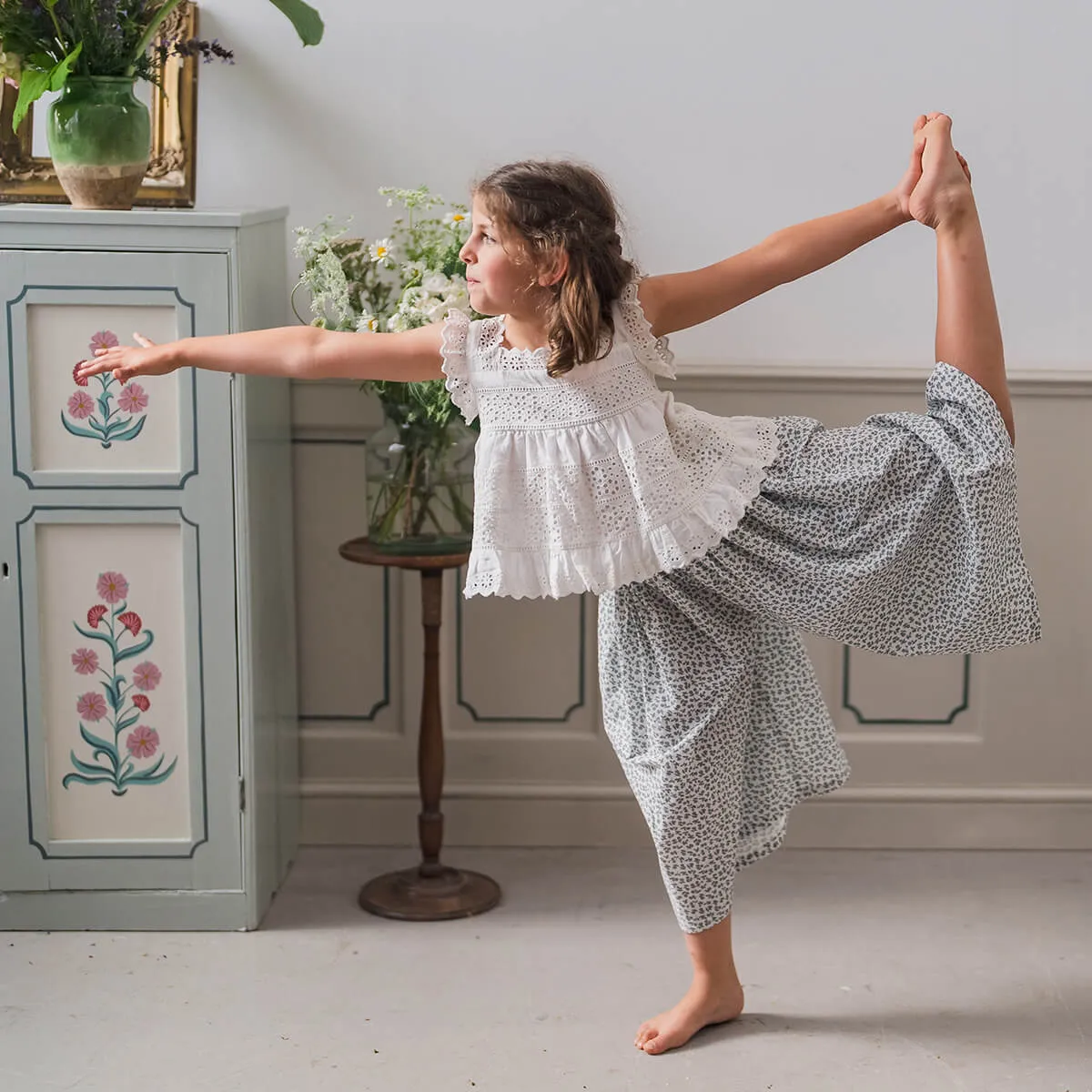 Ava Blouse in White by Little Cotton Clothes