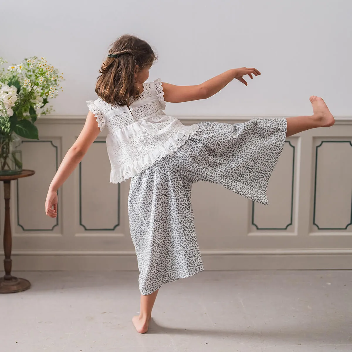 Ava Blouse in White by Little Cotton Clothes