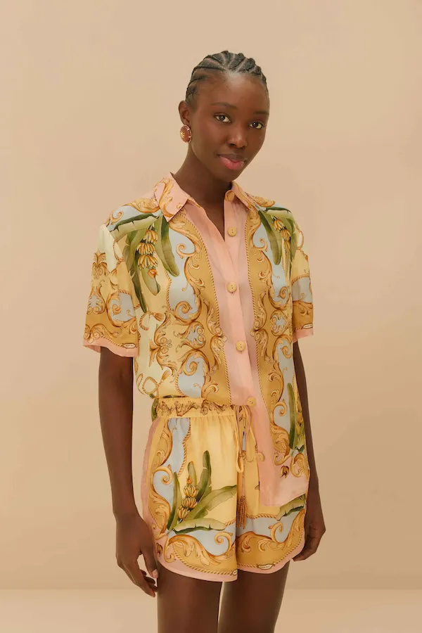 BANANA ROYALTY KALEIDOSCOPE SHORTS