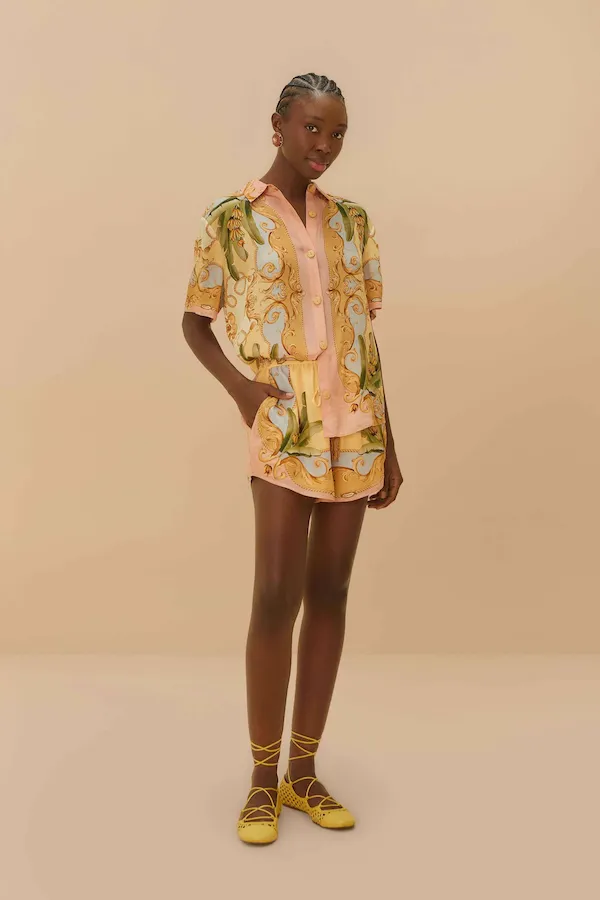 BANANA ROYALTY KALEIDOSCOPE SHORTS