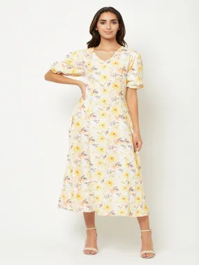 Blossoming Linen Maxi Dress