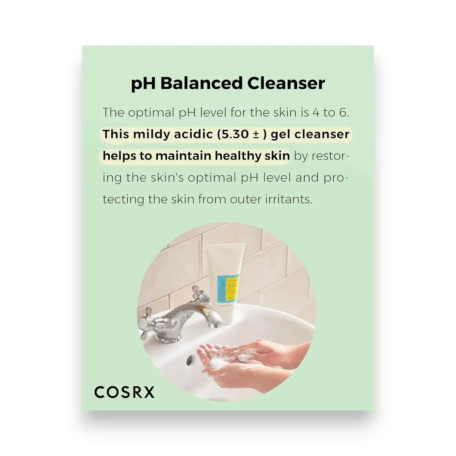 COSRX Low pH Good Morning Gel Cleanser, 50ml