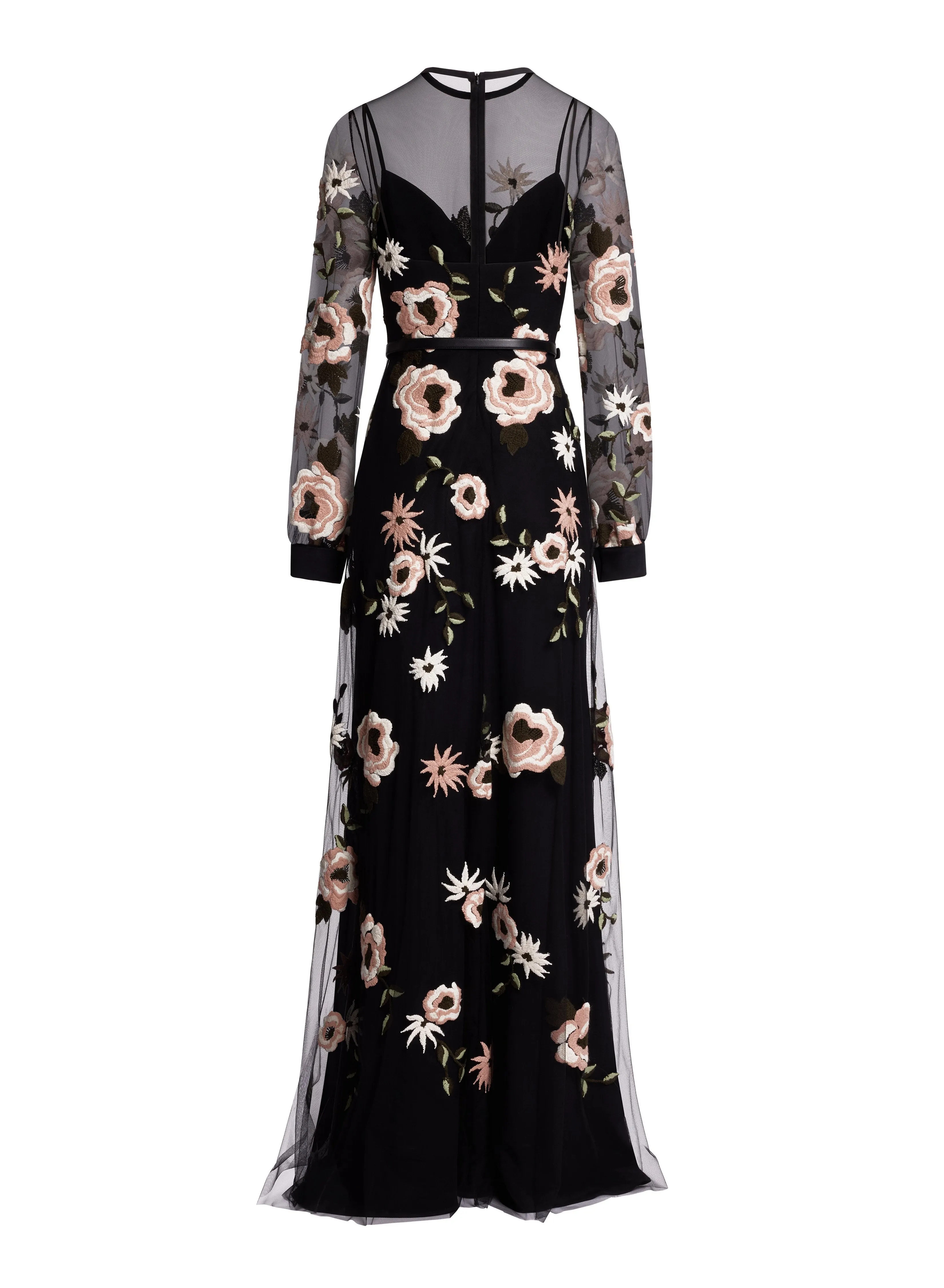 Embroidered Tulle Floral Dress