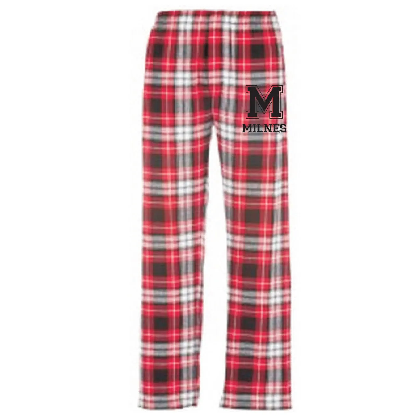 FLANNEL PANTS - BLACK and RED PLAID