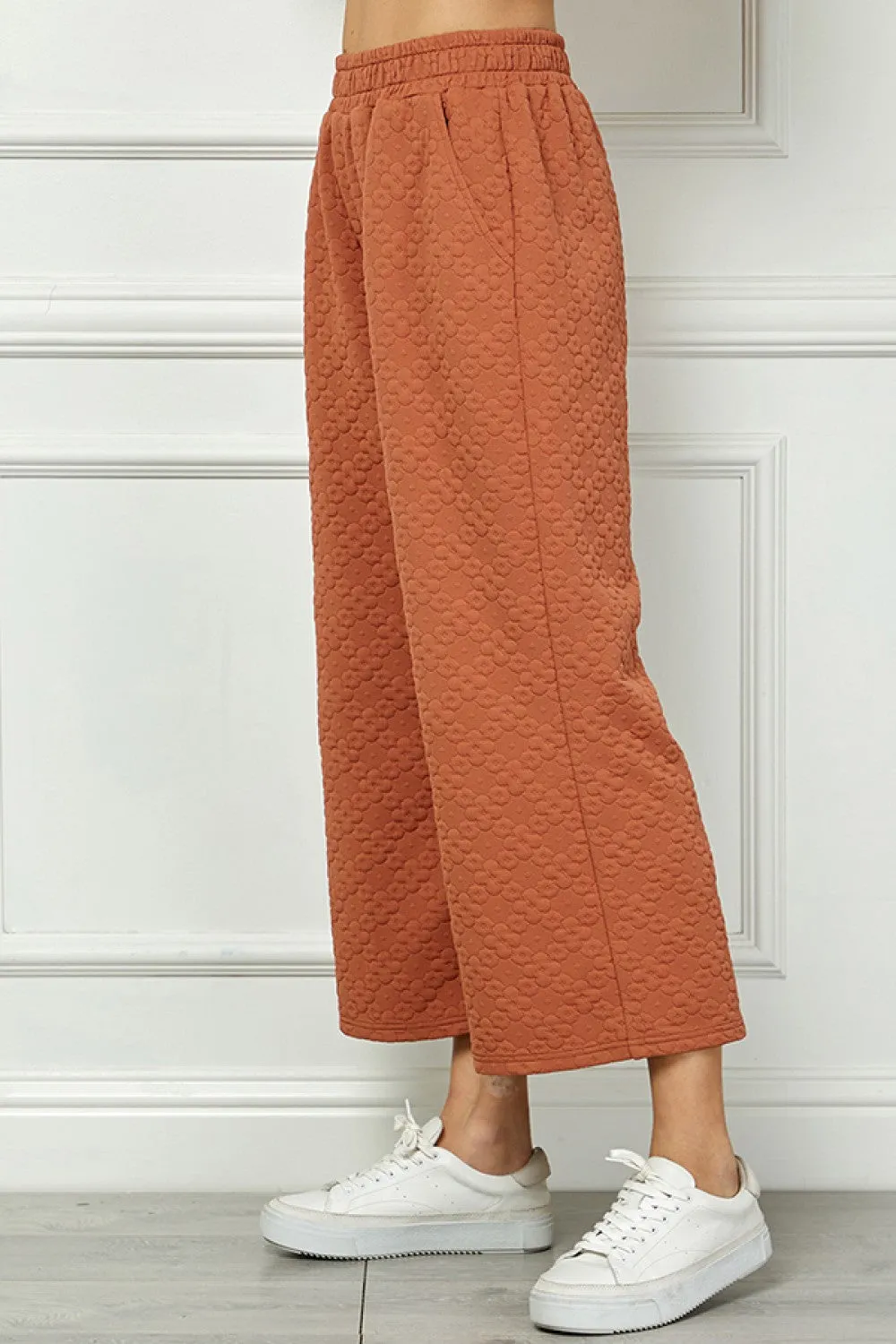 Flower Textured Lounge Pant - FINAL SALE