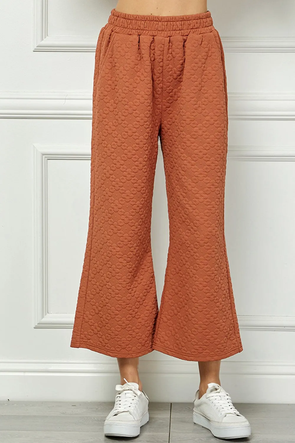 Flower Textured Lounge Pant - FINAL SALE