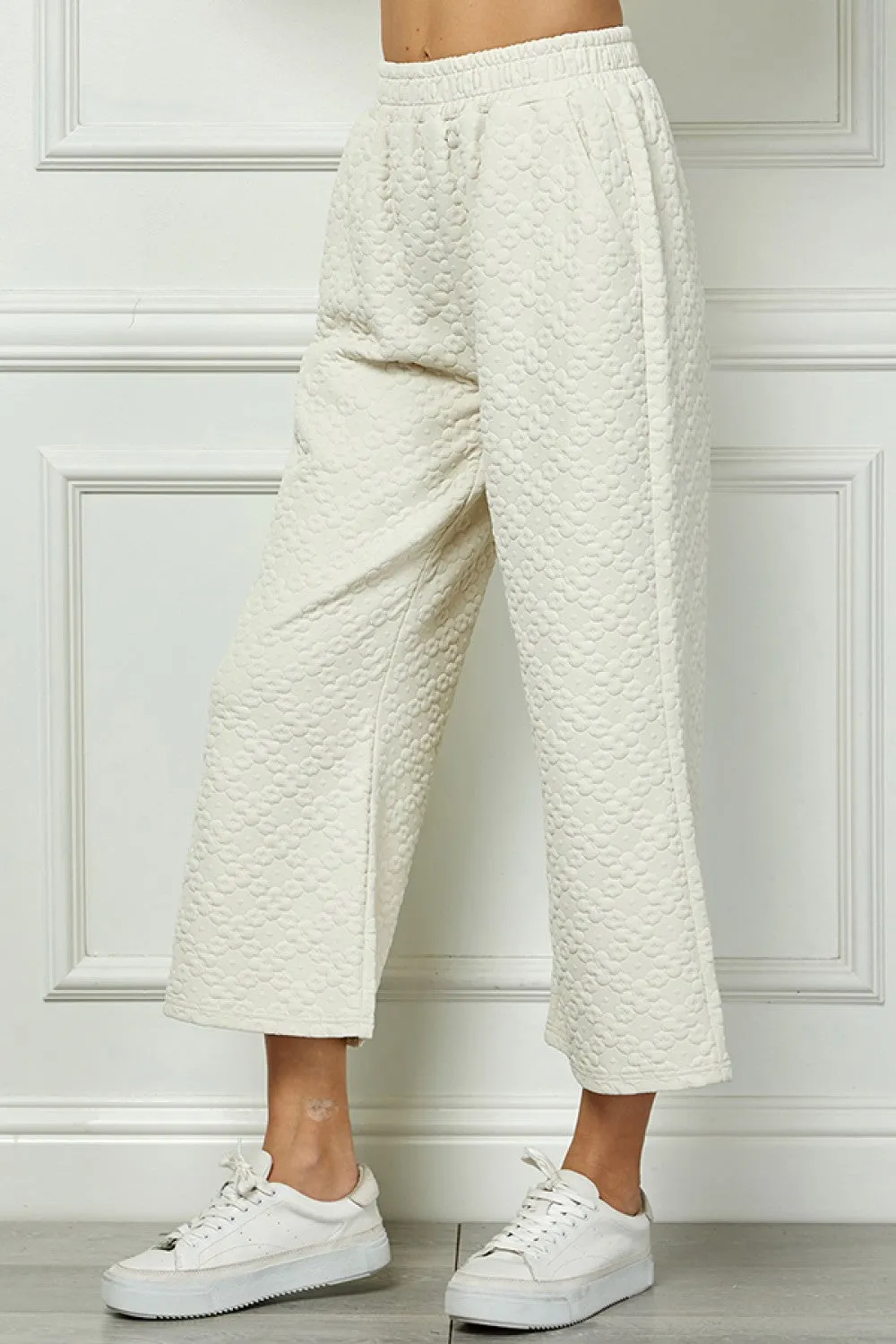 Flower Textured Lounge Pant - FINAL SALE