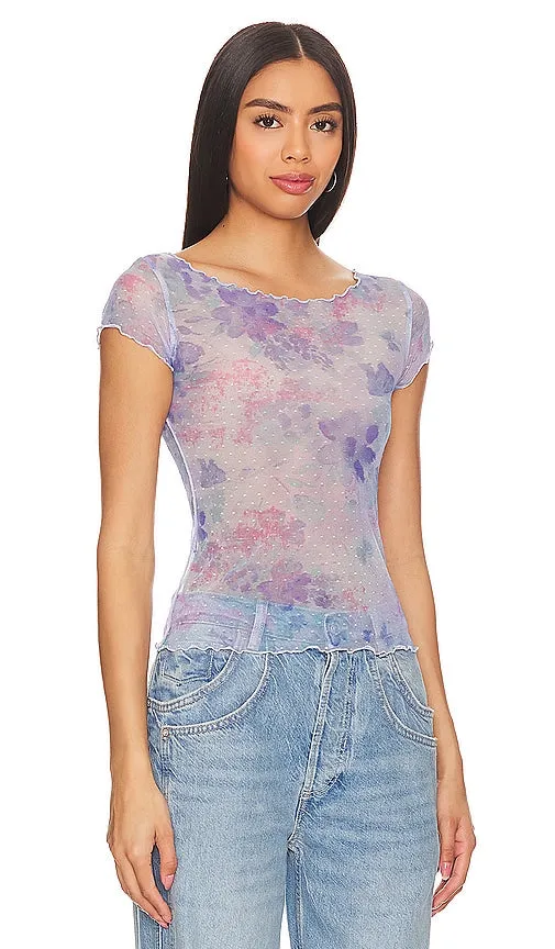 Free People On The Dot Baby T in Purple