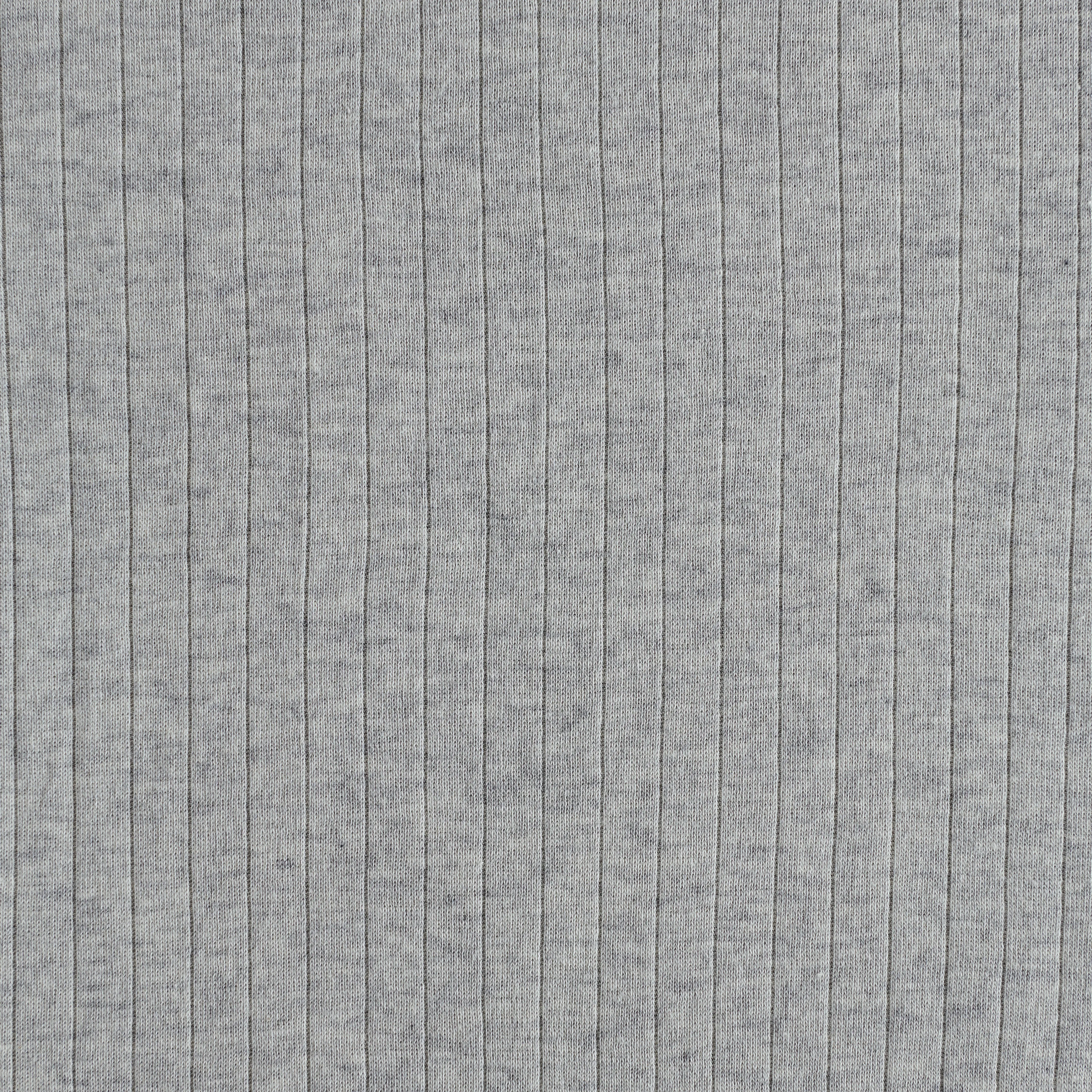 Heather Gray Cotton Rib Knit