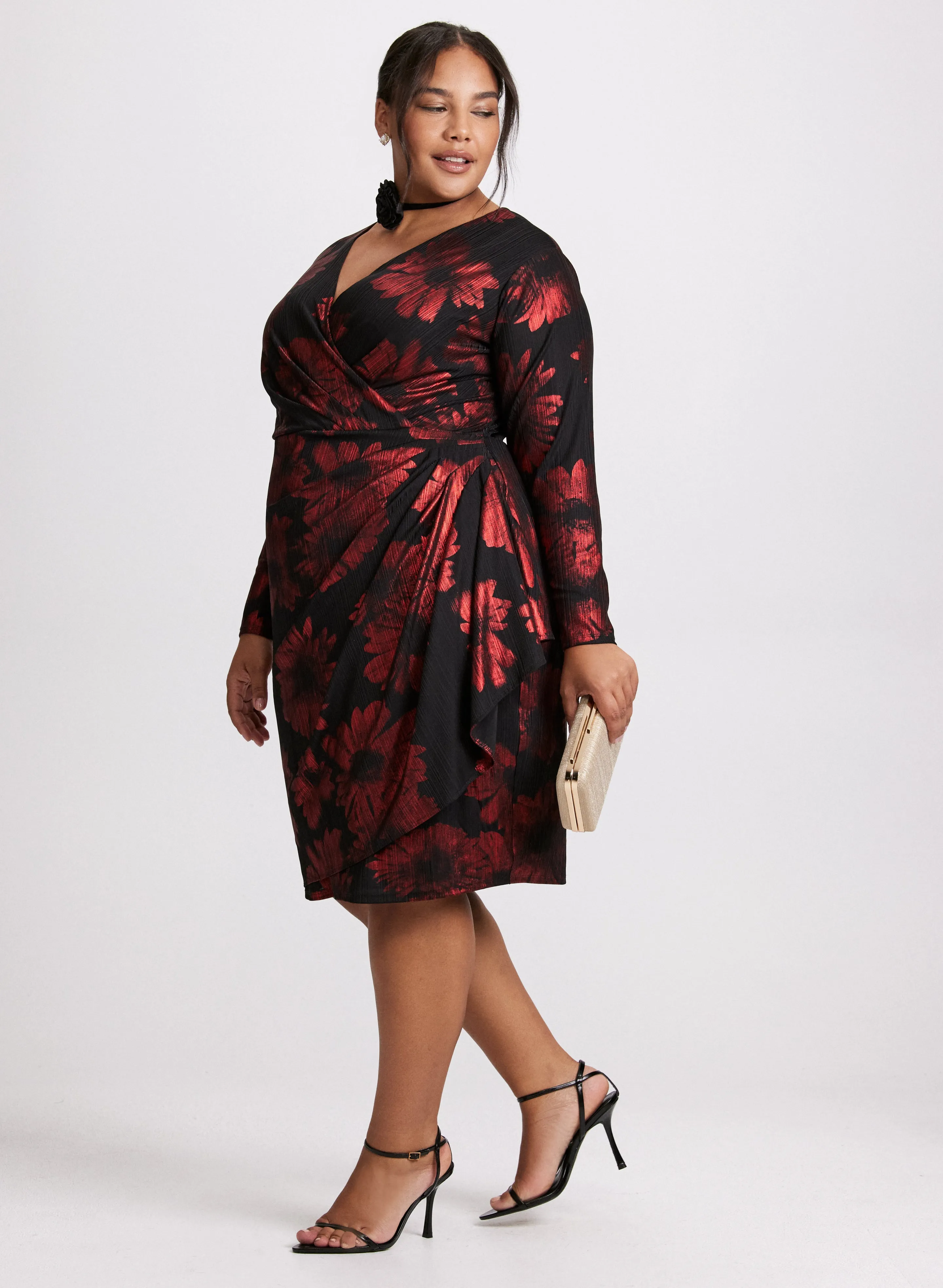 Jersey Poppy Print Dress