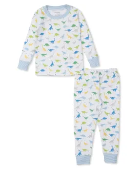 Kissy Kissy Boys Snug Fit Pajamas - Blue Dinosaurs Galore