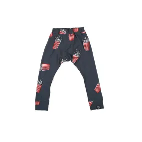 Kukukid Baggy Pants Navy Blue Popcorn