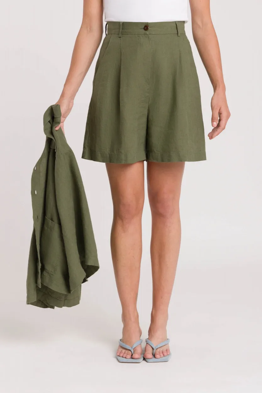 Makeda Shorts Green