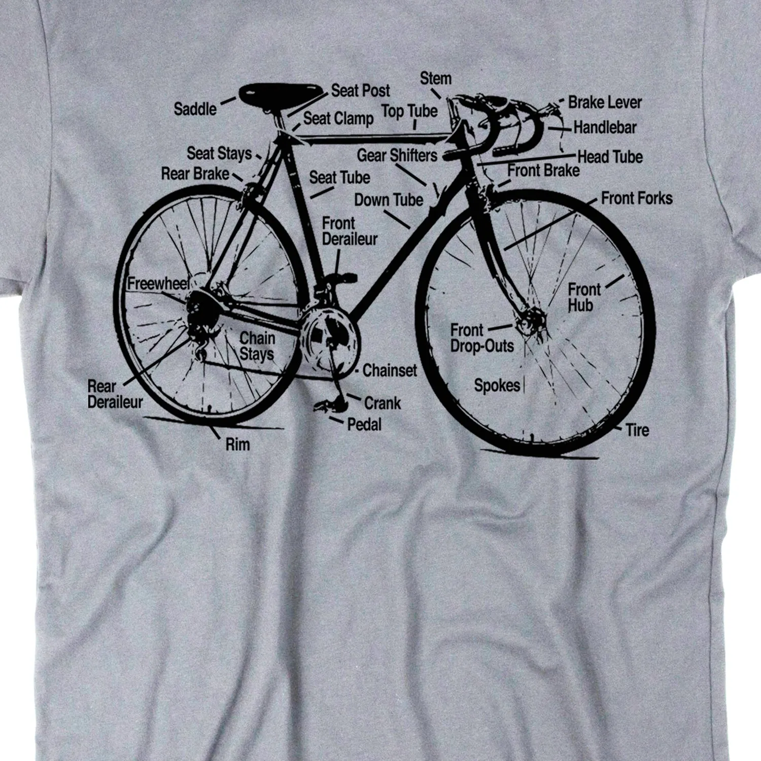 Racing Bike Diagram Unisex T-Shirt