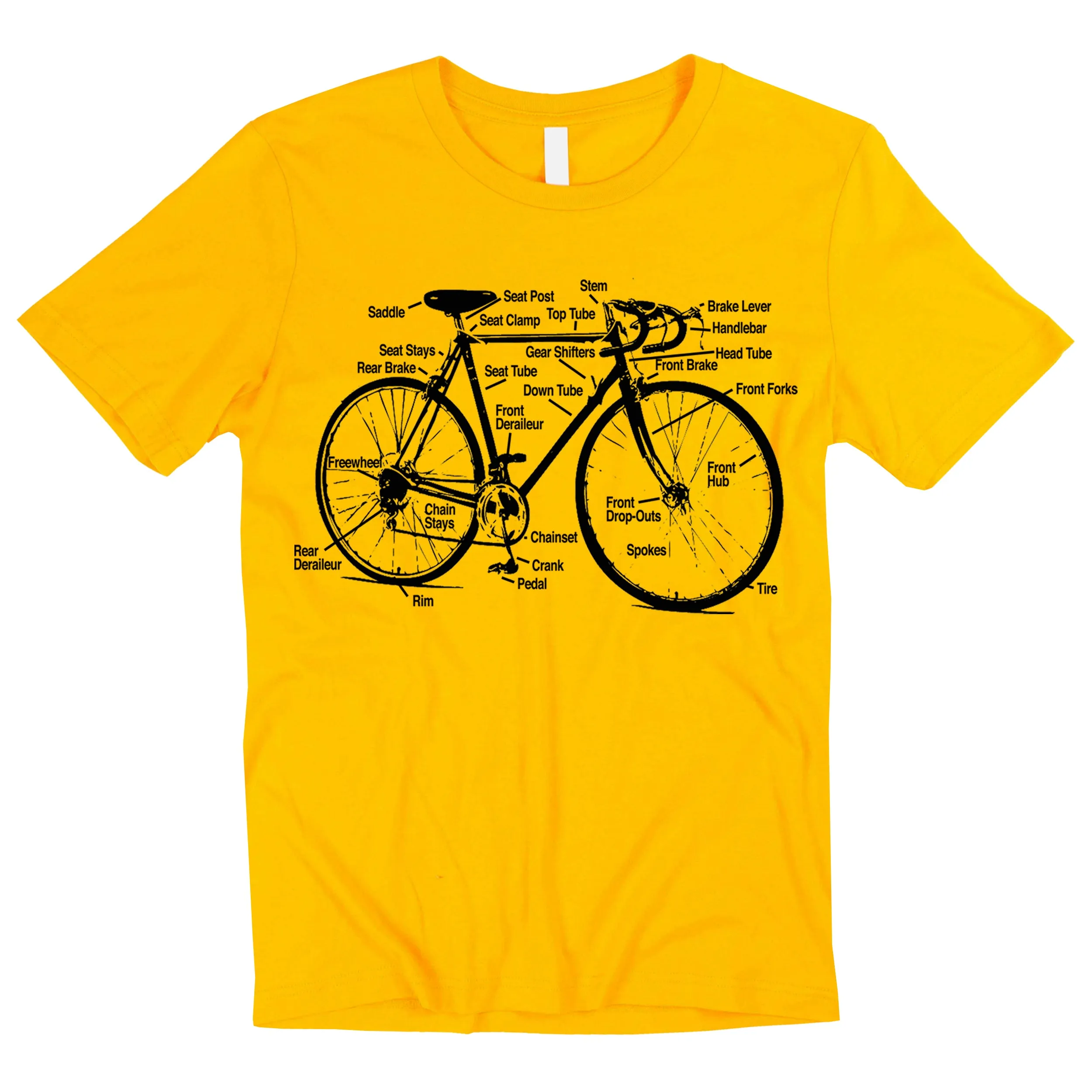 Racing Bike Diagram Unisex T-Shirt
