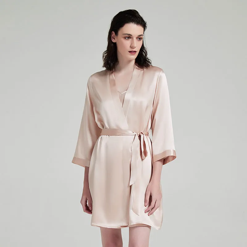 Silk Robes – Luxury Sleepwear with Sexy V-Neck Gown