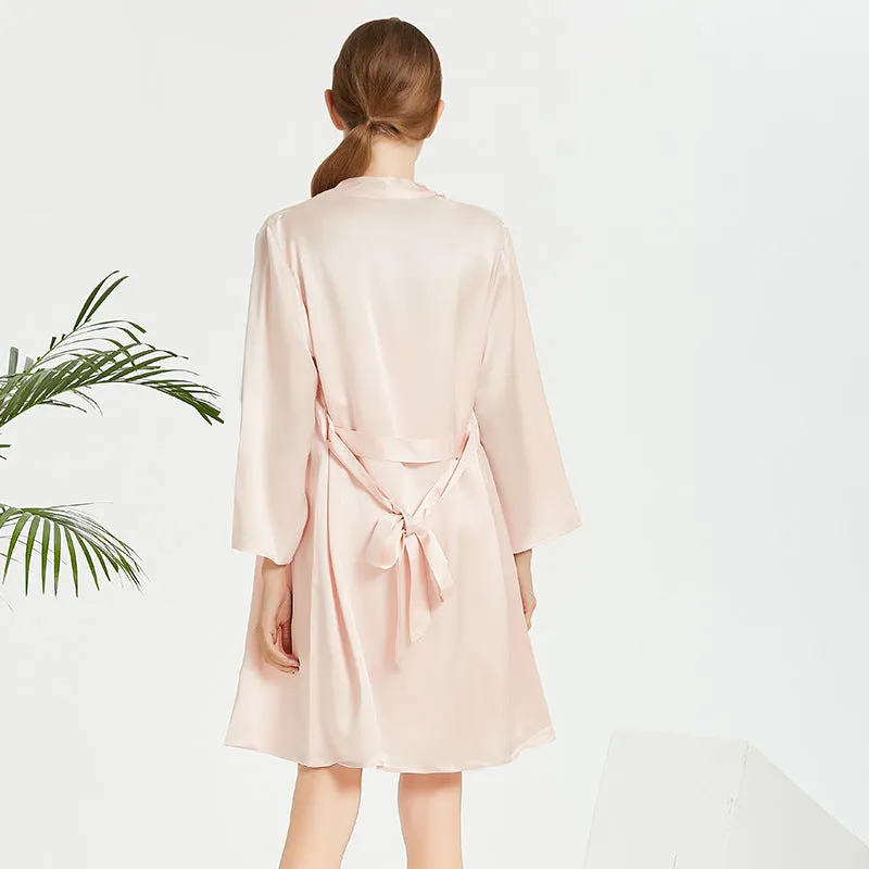 Silk Robes – Luxury Sleepwear with Sexy V-Neck Gown