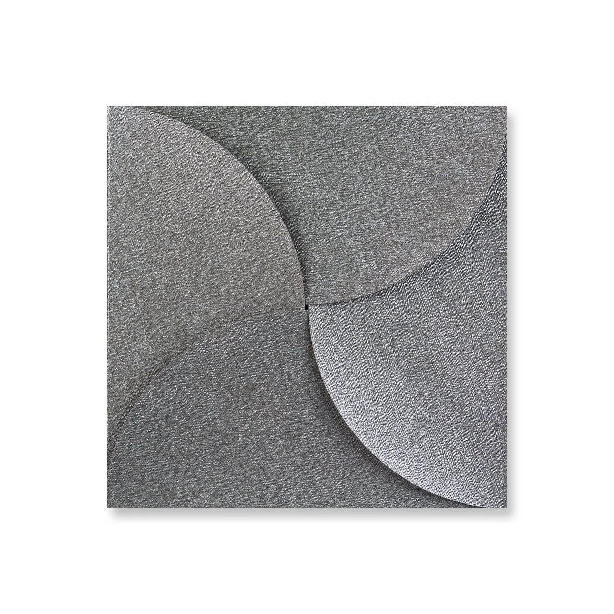 Silver Grey Pouchette Petal Envelopes
