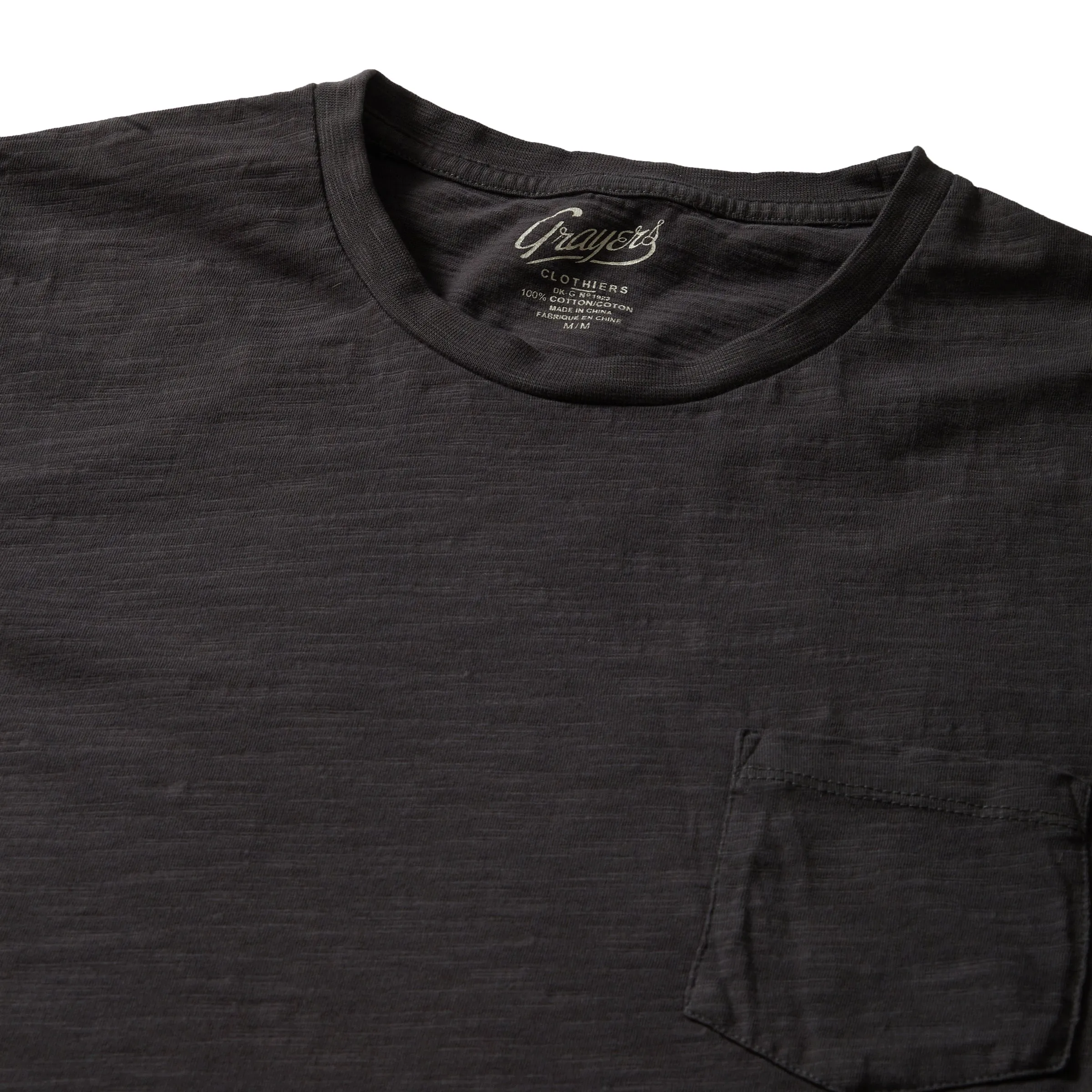 South Bay Lightweight Slub Pocket Tee  - Forged Iron (Final Sale)