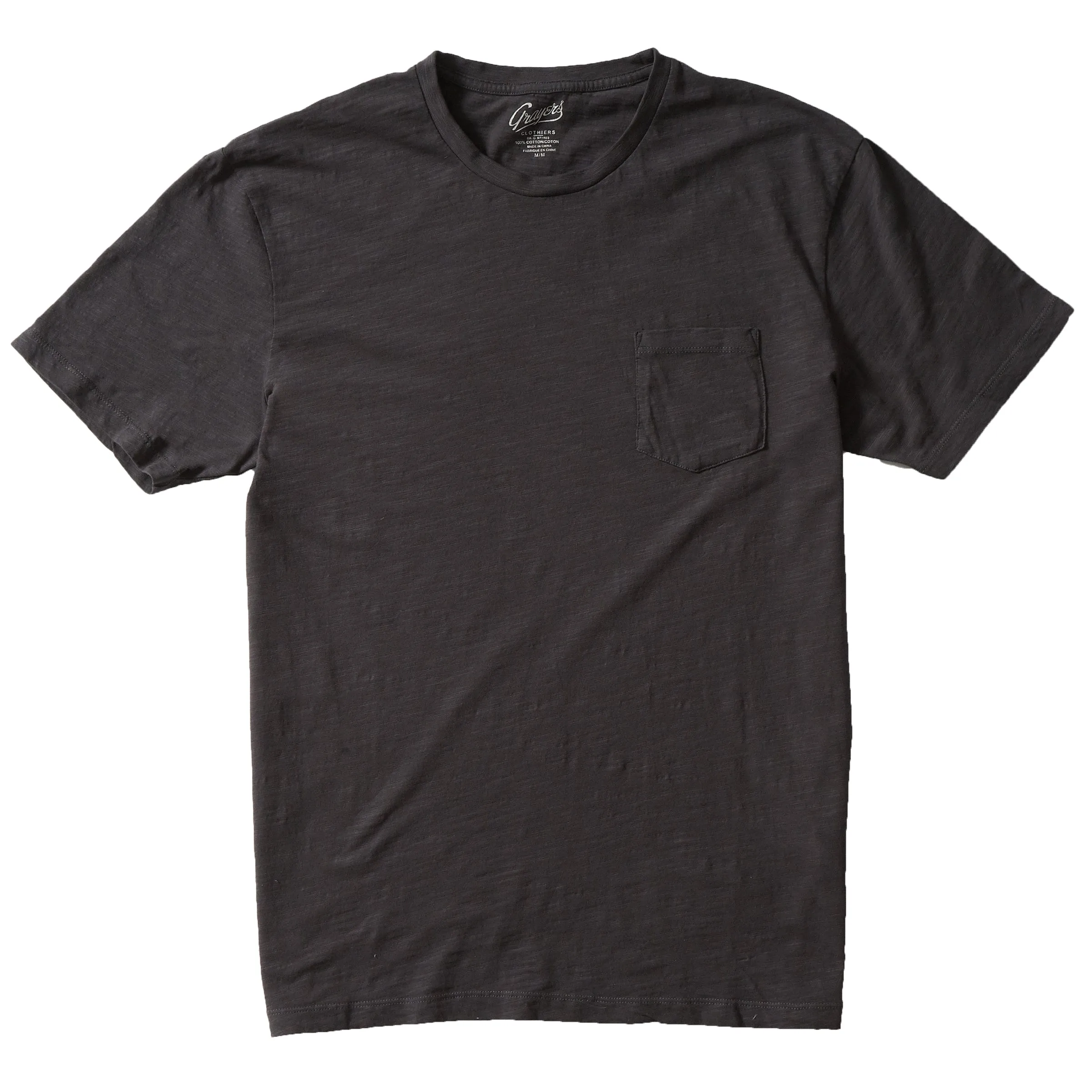 South Bay Lightweight Slub Pocket Tee  - Forged Iron (Final Sale)