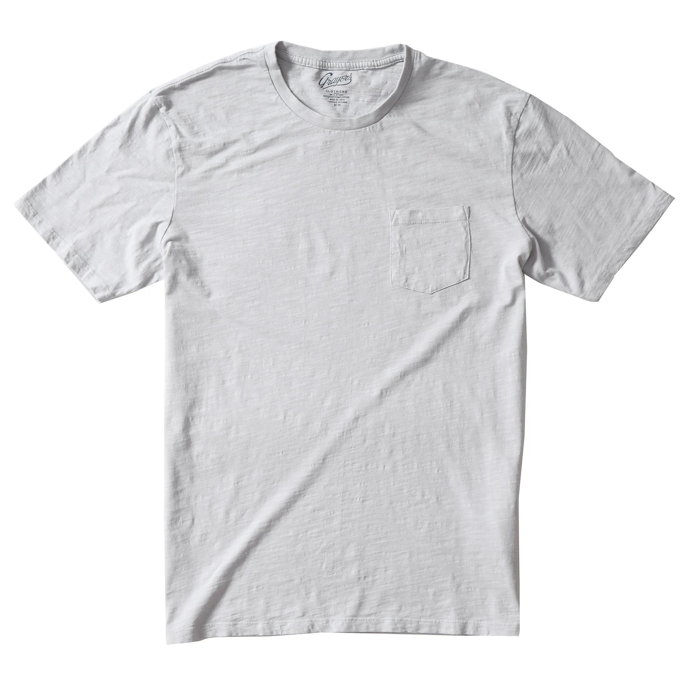 South Bay Lightweight Slub Pocket Tee - Glacier Gray (Final Sale)