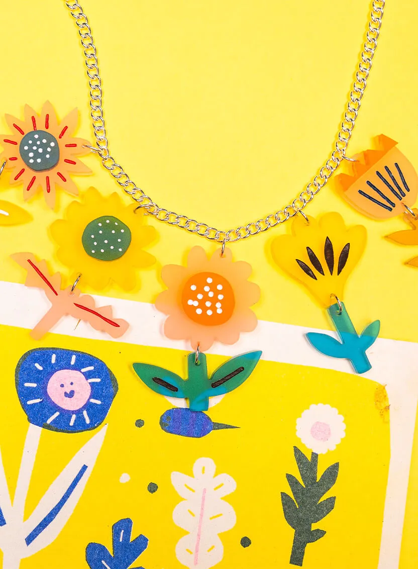 Springtime Flowers Necklace