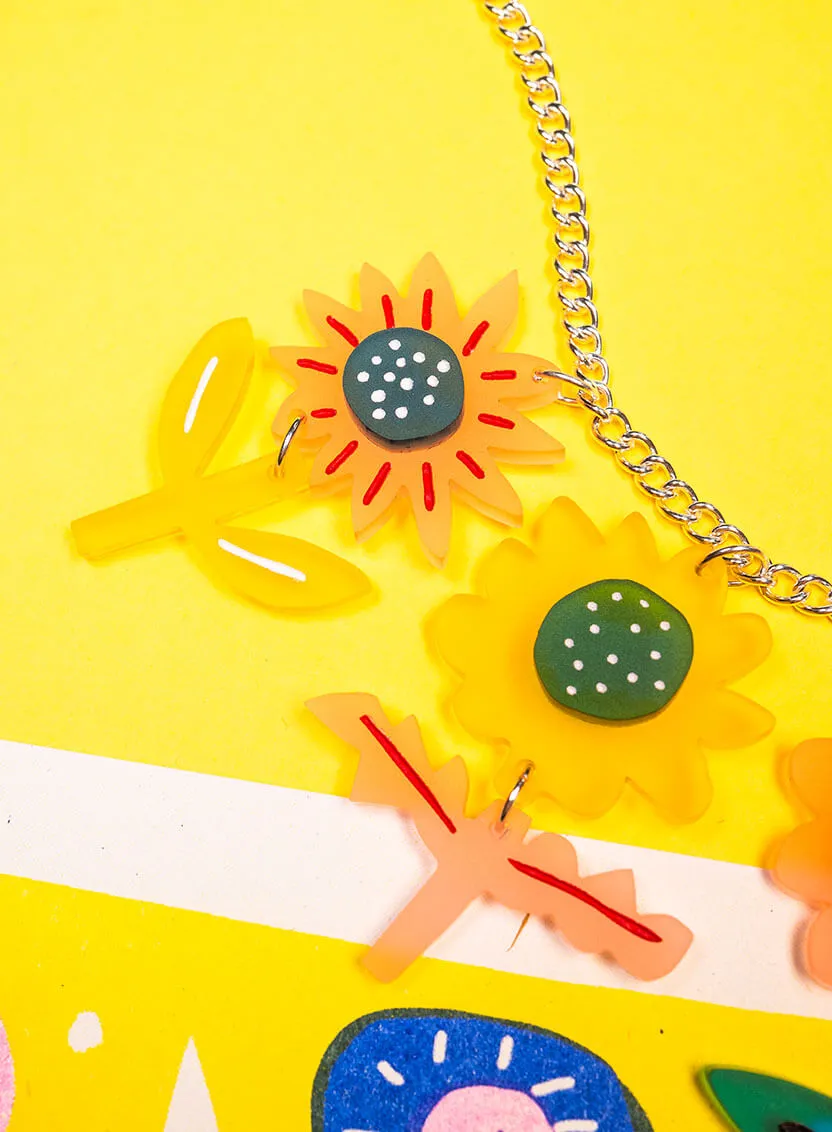 Springtime Flowers Necklace