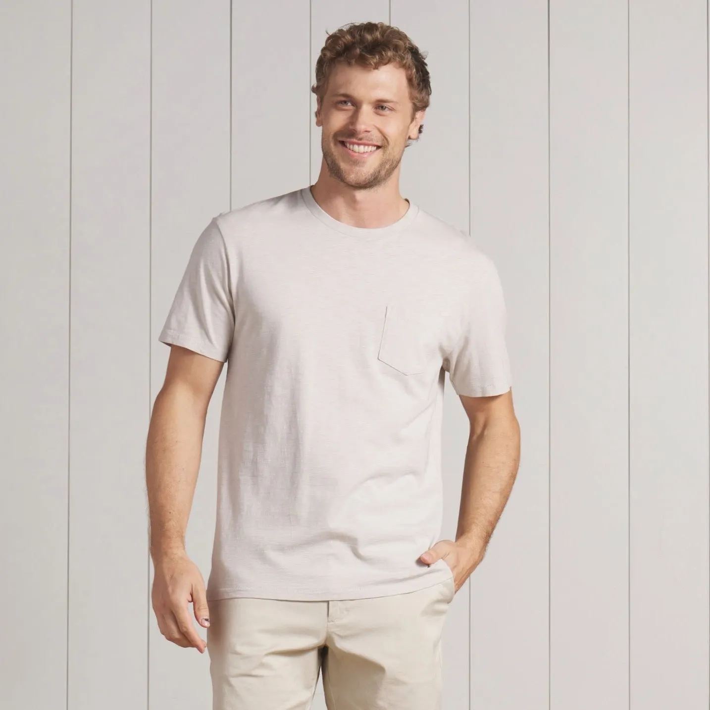 Sunwashed Pocket Tee - Glacier Gray
