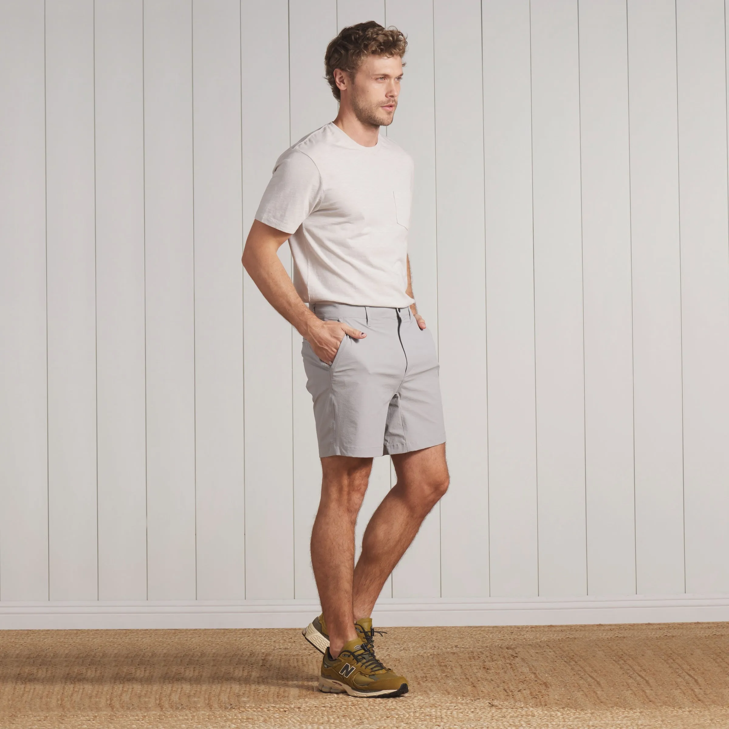 Sunwashed Pocket Tee - Glacier Gray