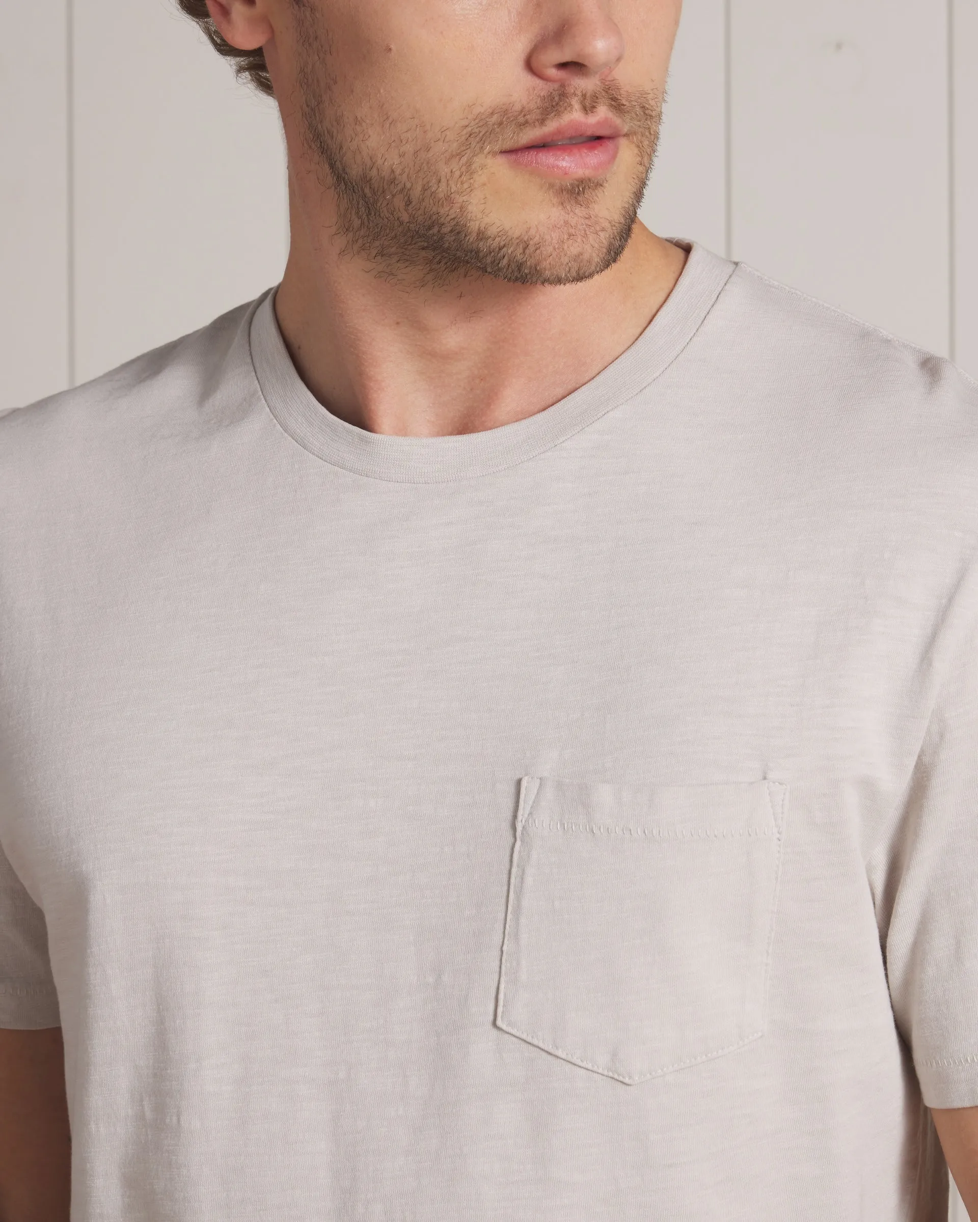 Sunwashed Pocket Tee - Glacier Gray