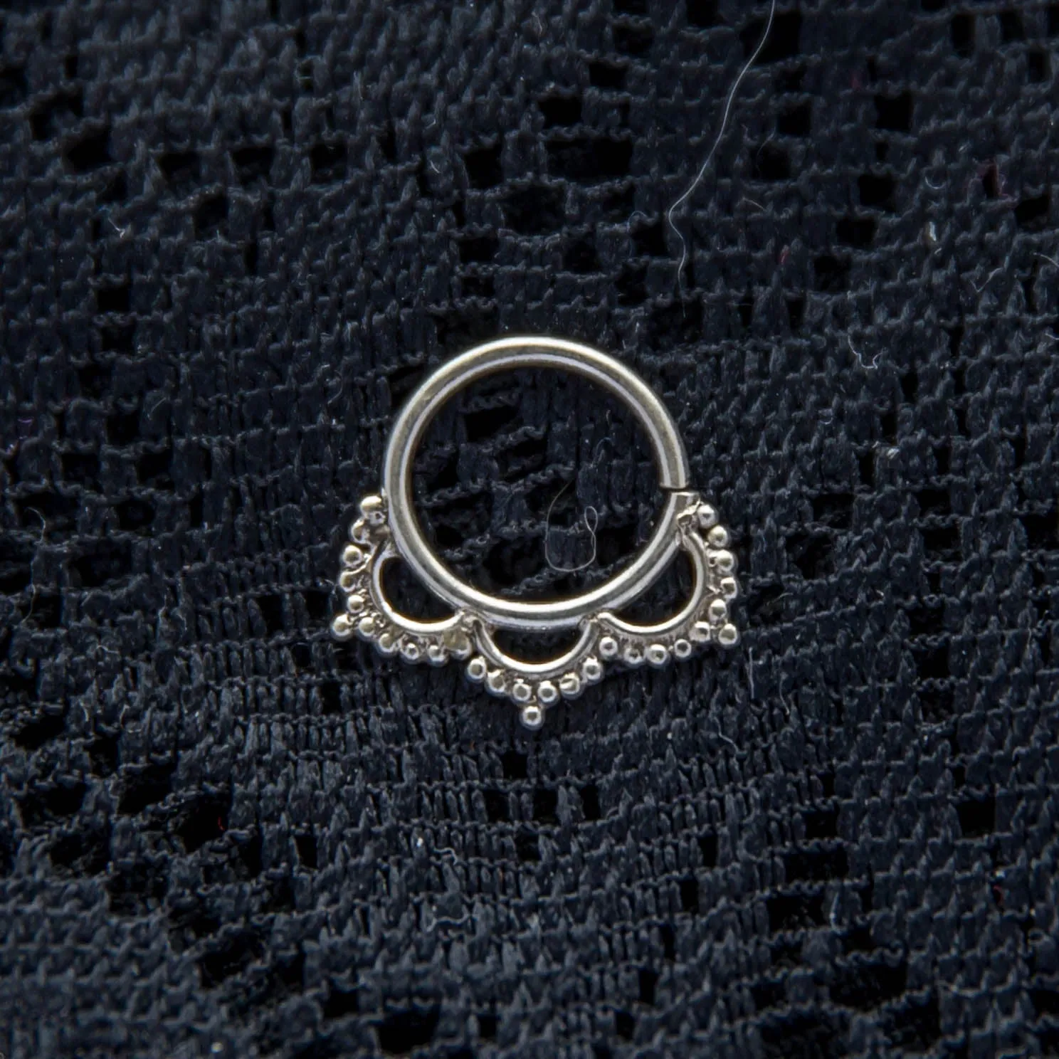 Yaksha Septum Ring - Silver